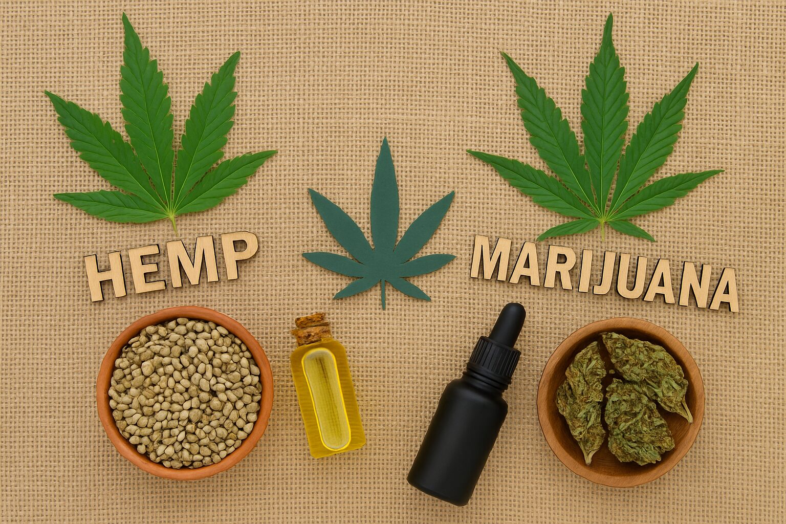 ๐พ Hemp vs Marijuana: Whatโs the Real Difference?
