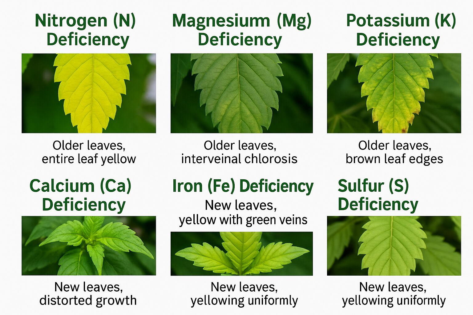 How to Identify Plant Nutrient Deficiency Symptoms: A Visual Guide